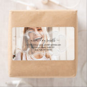 RSVP Bridal Sweet Monogram Aangepaste foto Etiket (Insitu)