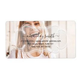 RSVP Bridal Sweet Monogram Aangepaste foto Etiket