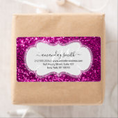 RSVP Bridal Sweet Monogram Pink Royal Glitter Etiket (Insitu)