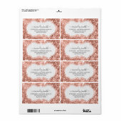 RSVP Bridal Sweet Monogram Weddenschap Glitter Roo Etiket (Full Sheet)