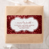 RSVP Bridal Sweet Monogram Weddenschap Royal Glitt Etiket (Insitu)