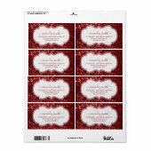 RSVP Bridal Sweet Monogram Weddenschap Royal Glitt Etiket (Full Sheet)