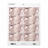 RSVP Bridal Wedding Address Roos Royal Etiket (Full Sheet)