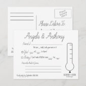 RSVP Briefkaart (bruiloft) (Voorkant / Achterkant)