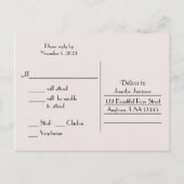 RSVP-Briefkaart, elke gelegenheid Uitnodiging Briefkaart (Achterkant)