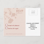 RSVP-BRIEFKAART: Michelle W. Uitnodiging Briefkaart (Achterkant)