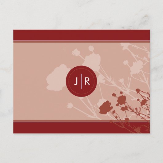 RSVP-BRIEFKAART: Michelle W. Uitnodiging Briefkaart (Voorkant)