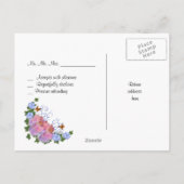 RSVP-Briefkaart Qiuneanera Uitnodiging Briefkaart (Achterkant)