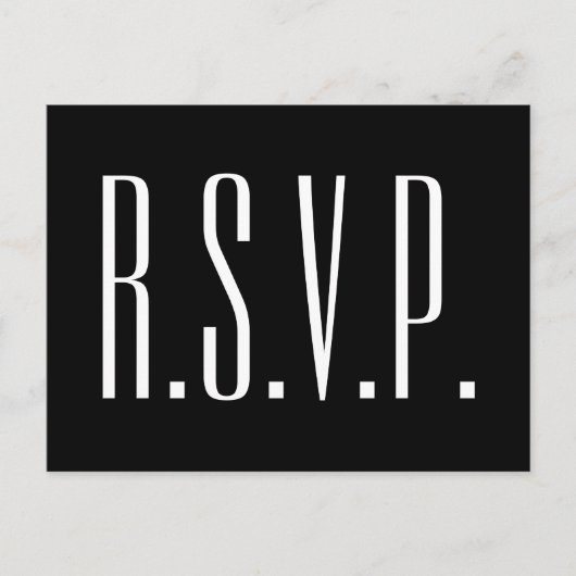 RSVP-Briefkaart reinigen Briefkaart (Voorkant)