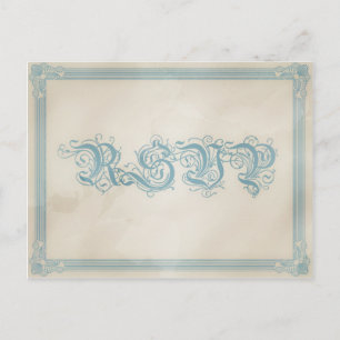 RSVP-Briefkaart (rood wit en blauw) Uitnodiging Briefkaart