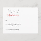 RSVP-Briefkaart RSVP Uitnodiging Briefkaart (Achterkant)