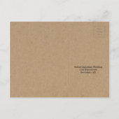 RSVP Briefkaart - Rustic Kraft (Achterkant)