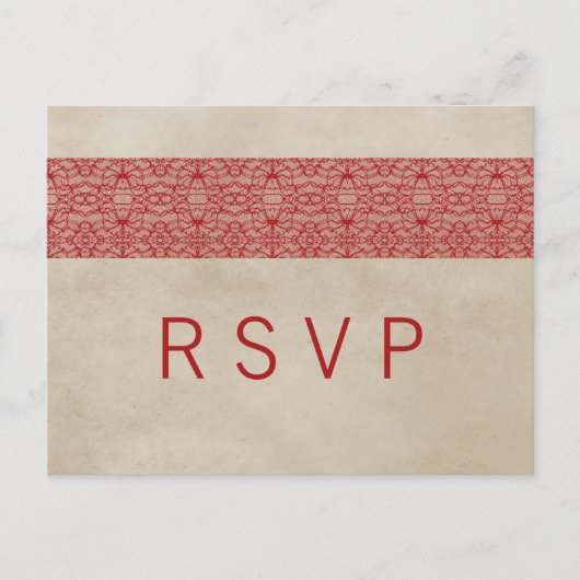 RSVP-Briefkaart Rustic Uitnodiging Briefkaart (Voorkant)