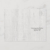 RSVP-Briefkaart | Rustic Winter Uitnodiging Briefkaart (Achterkant)