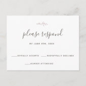 RSVP Briefkaart Simple Branch Wedding Response RSV (Voorkant)