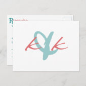 RSVP-Briefkaart Uitnodiging Briefkaart (Voorkant / Achterkant)