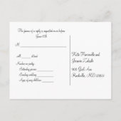 RSVP-Briefkaart Uitnodiging Briefkaart (Achterkant)