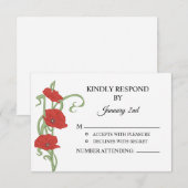 RSVP-Briefkaart voor bruiloft (Voorkant / Achterkant)
