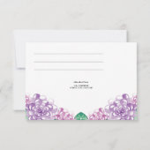 RSVP-Briefkaart voor bruiloft Kaart (Achterkant)