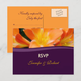 RSVP-Briefkaart voor bruiloft Uitnodiging Briefkaart
