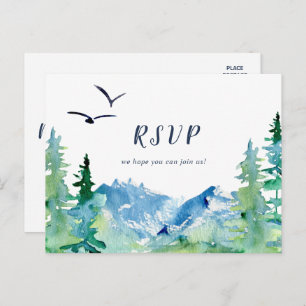 RSVP-Briefkaart voor het menu Rocky Mountain