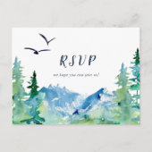 RSVP-Briefkaart voor het menu Rocky Mountain (Voorkant)