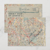 RSVP-Briefkaart voor reizen Uitnodiging Briefkaart (Voorkant / Achterkant)