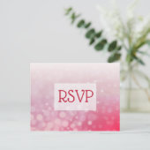 RSVP-Briefkaarten met rode belletjes met getande g Uitnodiging Briefkaart (Staand voorkant)