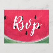 RSVP-Briefkaarten met watermeloen Uitnodiging Briefkaart (Voorkant)