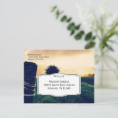 RSVP-Briefkaarten op grond van veldhechting na huw Uitnodiging Briefkaart (Staand voorkant)