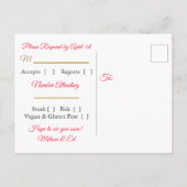 RSVP-Briefkaarten Uitnodiging Briefkaart (Achterkant)