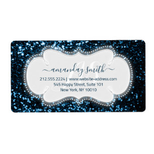 RSVP Bruids Sweet Monogram Bruiloft Blauw Marine Etiket
