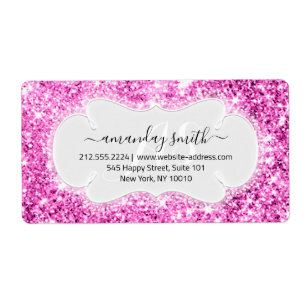 RSVP Bruids Sweet Monogram Bruiloft Roze Sparkly Etiket
