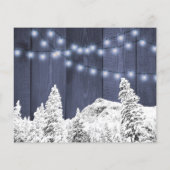 Rsvp-bruidskaartflyer voor winterbruiloft flyer (Achterkant)