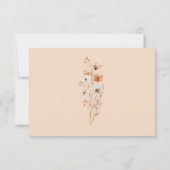 RSVP Bruiloft Bloemen Boho Bloemen Bohomian Kaart (Achterkant)
