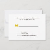 RSVP bruiloft: Daisies, Black Eyed Susans, Barnwoo (Achterkant)