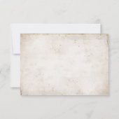 RSVP bruiloft- daisy bouquet met parels Kaart (Achterkant)