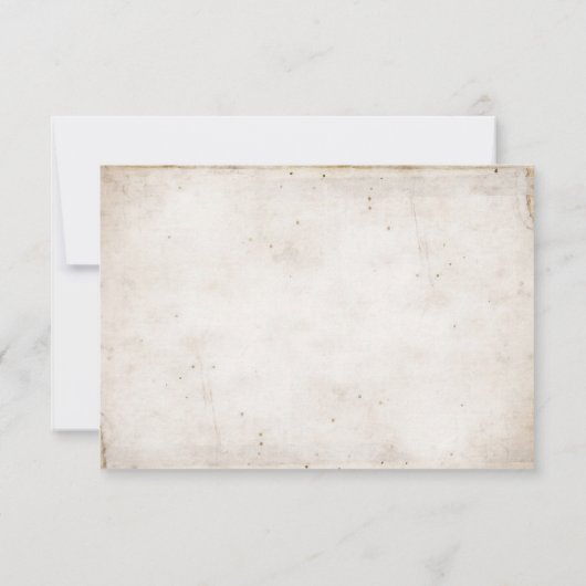 RSVP bruiloft- daisy bouquet met parels Kaart (Achterkant)