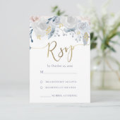 RSVP bruiloft Kaartje (Staand voorkant)