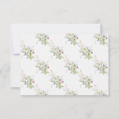 RSVP Bruiloft Lente Wildbloemen Daisy Kaart (Achterkant)