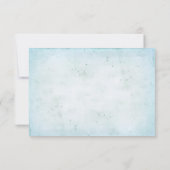 RSVP bruiloft - madelief boeket met parels Kaart (Achterkant)