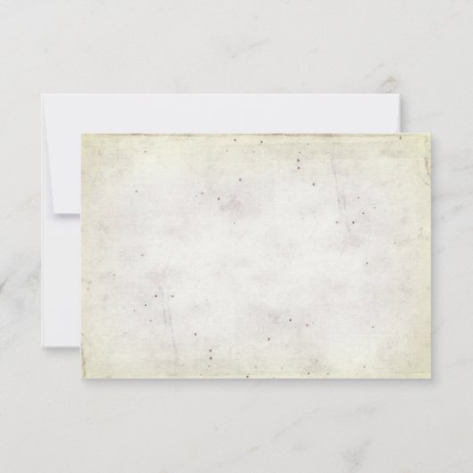 RSVP bruiloft - madeliefjesboeket met parels Kaart (Achterkant)