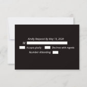 RSVP Bruiloft Oktober Halloween Landhuis Kaartje (Achterkant)