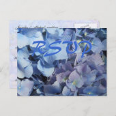 RSVP bruiloft receptie Uitnodiging Briefkaart (Voorkant / Achterkant)