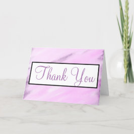 RSVP bruiloft Violet Paarse Waterverf Monogram Bedankkaart