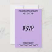 RSVP bruiloft Violet Wedding Kaartje (Achterkant)