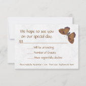 RSVP Butterfly Brocade brown (Achterkant)