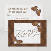 RSVP Butterfly Brocade brown (Voorkant / Achterkant)