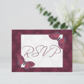 RSVP Butterfly Brocade Red (Staand voorkant)