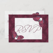 RSVP Butterfly Brocade Red (Voorkant / Achterkant)